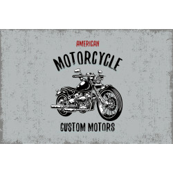 Флаг Custom Motors. Вариант-02
