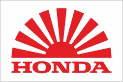 Флаг любителей Honda (рус. Хонда). Вариант-04