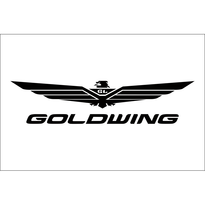Флаг любителей Gold Wing (рус. Голд Винг). Вариант-01 Флаг любителей Gold Wing (рус. Голд Винг). Вариант-01