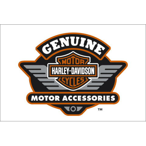 Флаг любителей Harley-Davidson, Genuine motor accessories. Вариант-01 Флаг любителей Harley-Davidson, Genuine motor accessories. Вариант-01