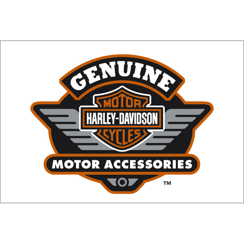 Флаг любителей Harley-Davidson, Genuine motor accessories. Вариант-01 Флаг любителей Harley-Davidson, Genuine motor accessories. Вариант-01