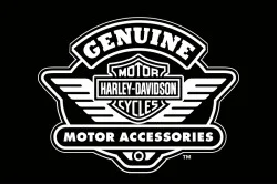 Флаг любителей Harley-Davidson, Genuine motor accessories. Вариант-03 Флаг любителей Harley-Davidson, Genuine motor accessories. Вариант-03