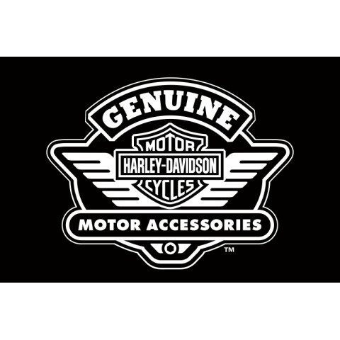 Флаг любителей Harley-Davidson, Genuine motor accessories. Вариант-03 Флаг любителей Harley-Davidson, Genuine motor accessories. Вариант-03
