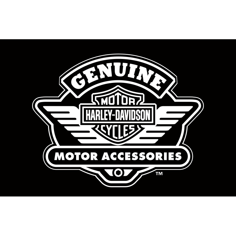Флаг любителей Harley-Davidson, Genuine motor accessories. Вариант-03 Флаг любителей Harley-Davidson, Genuine motor accessories. Вариант-03