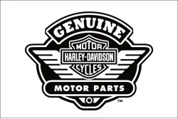 Флаг любителей Harley-Davidson, Genuine motor accessories. Вариант-04 Флаг любителей Harley-Davidson, Genuine motor accessories. Вариант-04
