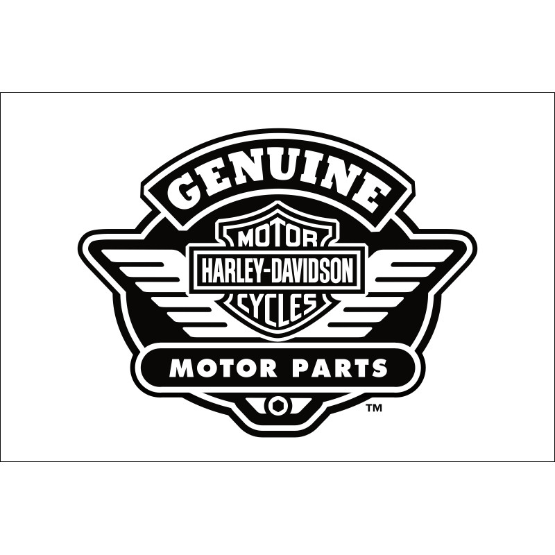 Флаг любителей Harley-Davidson, Genuine motor accessories. Вариант-04 Флаг любителей Harley-Davidson, Genuine motor accessories. Вариант-04