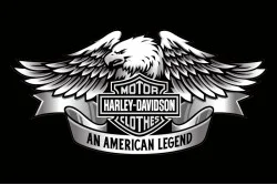 Прапор любителів Harley-Davidson, An American legend. Варіант-02 Прапор любителів Harley-Davidson, An American legend. Варіант-02