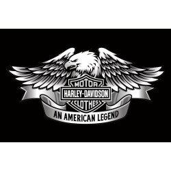 Флаг любителей Harley-Davidson, An American legend. Вариант-02