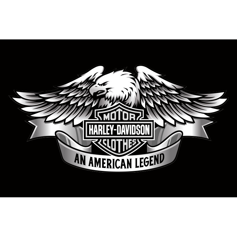 Прапор любителів Harley-Davidson, An American legend. Варіант-02 Прапор любителів Harley-Davidson, An American legend. Варіант-02