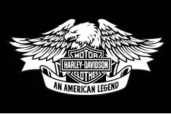 Прапор любителів Harley-Davidson, An American legend. Варіант-03 Прапор любителів Harley-Davidson, An American legend. Варіант-03