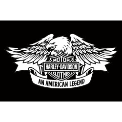 Флаг любителей Harley-Davidson, An American legend. Вариант-03