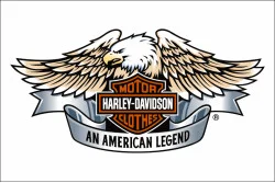 Флаг любителей Harley-Davidson, An American legend. Вариант-04 Флаг любителей Harley-Davidson, An American legend. Вариант-04