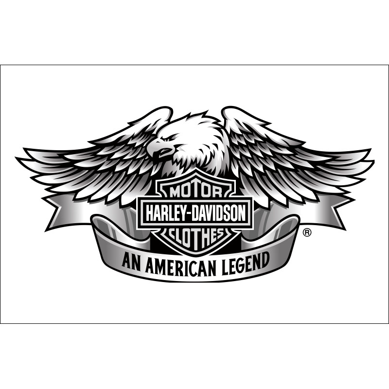 Прапор любителів Harley-Davidson, An American legend. Варіант-05 Прапор любителів Harley-Davidson, An American legend. Варіант-05