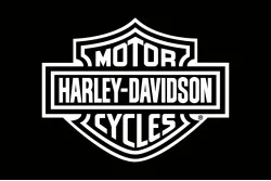 Флаг любителей Harley-Davidson (рус. Харли-Дэвидсон). Вариант-02