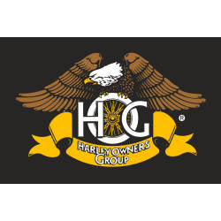 Флаг любителей Harley-Davidson, Harley owners group. Вариант-02