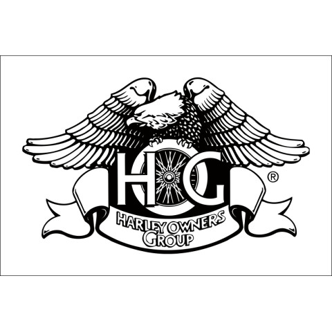 Флаг любителей Harley-Davidson, Harley owners group. Вариант-05 Флаг любителей Harley-Davidson, Harley owners group. Вариант-05