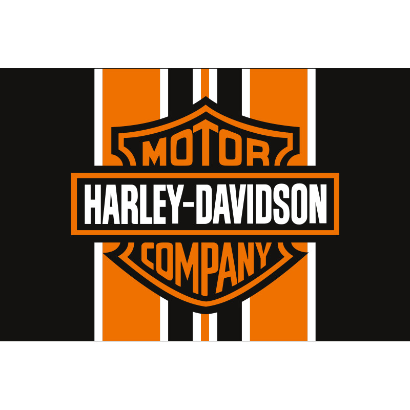 Флаг любителей Harley-Davidson, Custom. Вариант-02 Флаг любителей Harley-Davidson, Custom. Вариант-02