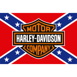 Флаг любителей Harley-Davidson, Custom. Вариант-04