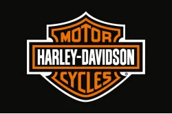 Флаг любителей Harley-Davidson (рус. Харли-Дэвидсон). Вариант-01
