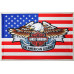 Флаг любителей Harley-Davidson, An American legend. Вариант-07