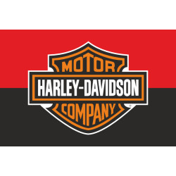 Флаг любителей Harley-Davidson Motor Company (рус. Харли-Дэвидсон). Вариант-03