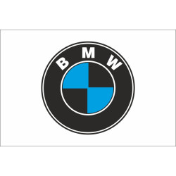 Флаг любителей BMW (рус. БМВ). Вариант-01