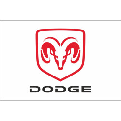 Флаг любителей Dodge (рус. Додж). Вариант-01