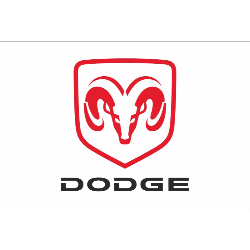 Флаг любителей Dodge (рус. Додж). Вариант-01 Флаг любителей Dodge (рус. Додж). Вариант-01