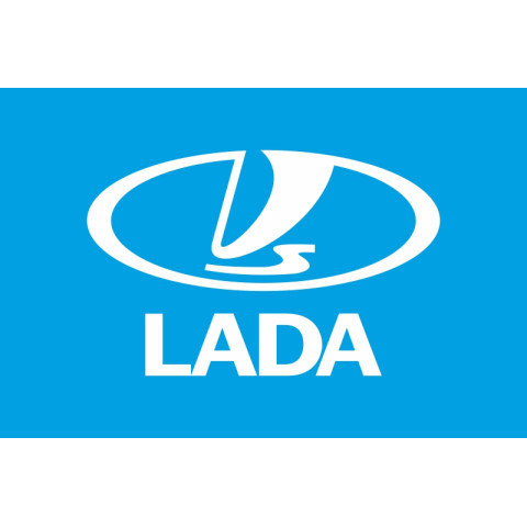 Флаг любителей Lada, ВАЗ. Вариант-01 Флаг любителей Lada, ВАЗ. Вариант-01