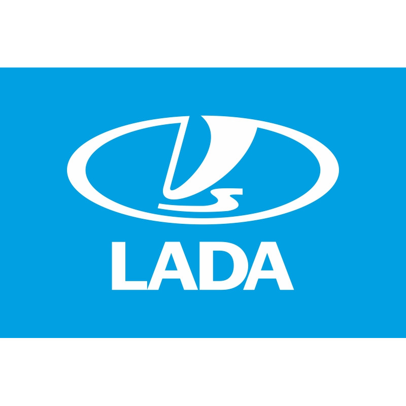 Флаг любителей Lada, ВАЗ. Вариант-01 Флаг любителей Lada, ВАЗ. Вариант-01
