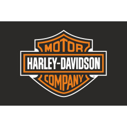 Флаг любителей Harley-Davidson Motor Company (рус. Харли-Дэвидсон). Вариант-01