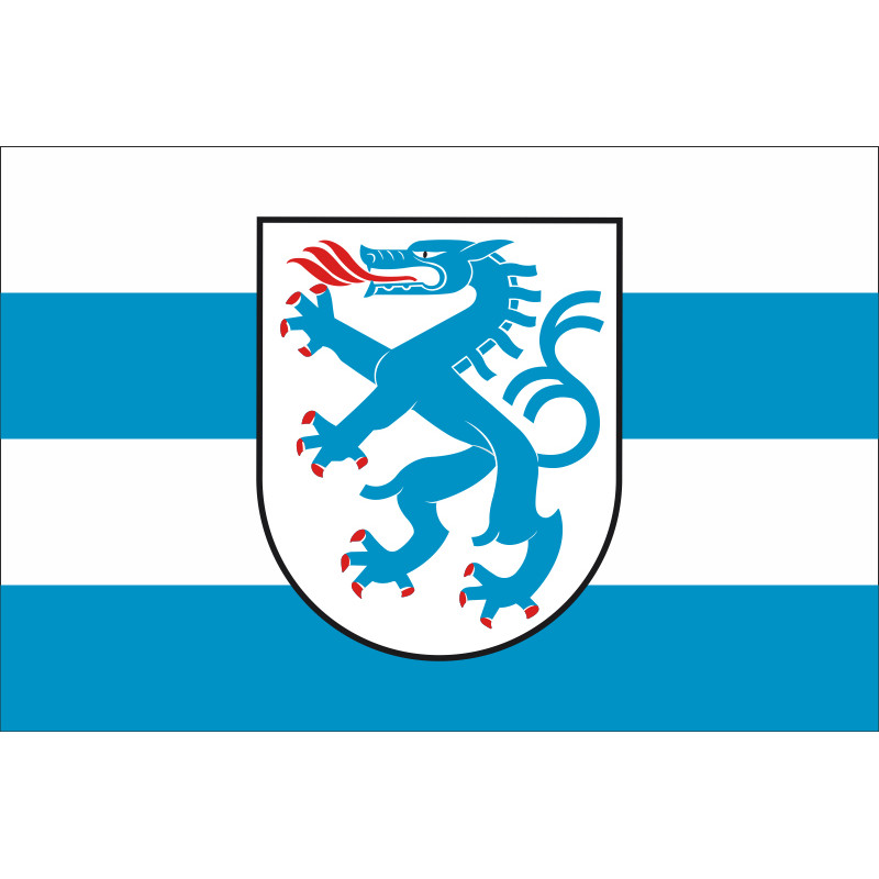 Флаг города Ингольштадт, Германия Флаг города Ингольштадт, Германия