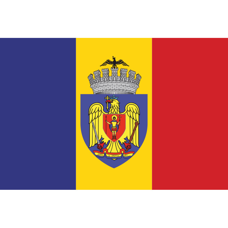 Флаг города Бухарест, Румыния Флаг города Бухарест, Румыния