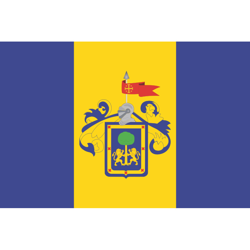Прапор міста Гвадалахара, Мексика Прапор міста Гвадалахара, Мексика
