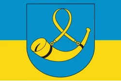 Прапор міста Тихи, Польща Прапор міста Тихи, Польща