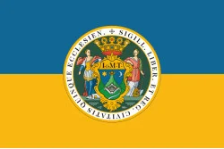 Прапор міста Печ, Угорщина Прапор міста Печ, Угорщина