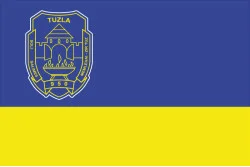 Прапор міста Тузла, Боснія і Герцеговина