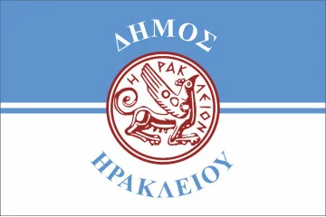 Флаг города Ираклион, Греция Флаг города Ираклион, Греция