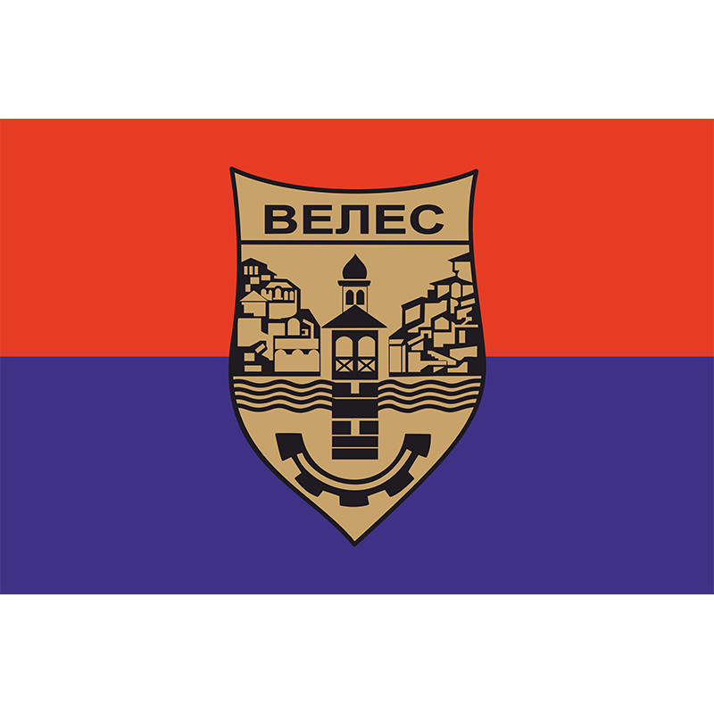 Флаг города Велес, Македония Флаг города Велес, Македония