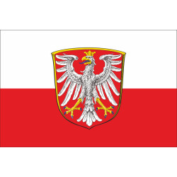 Флаг города Франкфурт-на-Майне, Германия Флаг города Франкфурт-на-Майне, Германия