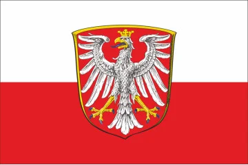 Флаг города Франкфурт-на-Майне, Германия Флаг города Франкфурт-на-Майне, Германия