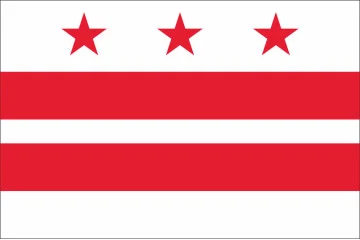 Прапор міста Вашингтон, США Прапор міста Вашингтон, США