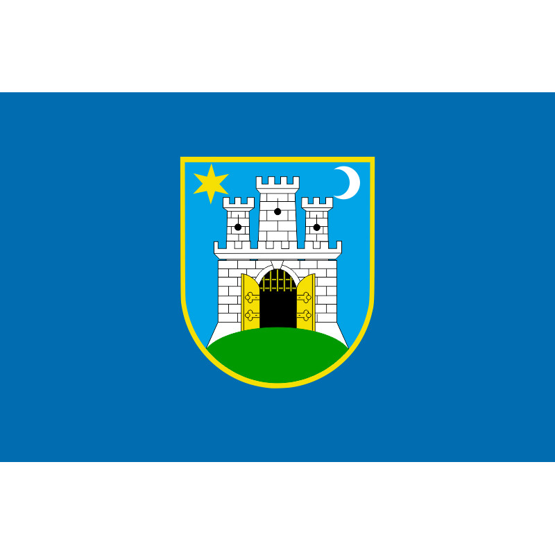 Флаг города Загреб, Хорватия Флаг города Загреб, Хорватия