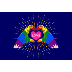 Флаг LGBT Pride. Вариант-02 Флаг LGBT Pride. Вариант-02