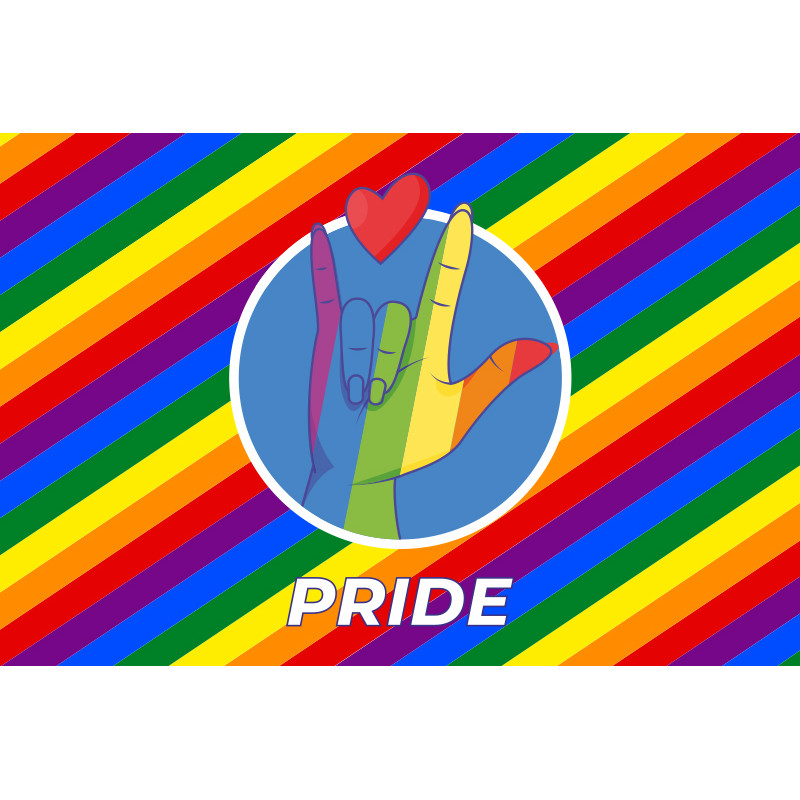 Флаг LGBT Pride. Вариант-03 Флаг LGBT Pride. Вариант-03