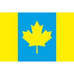 Флаг Украина-Канада (дружественный). Вариант-01