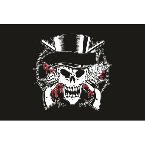 Прапор піратський «Веселий Роджер» (дизайн-058)