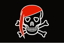 Прапор піратський «Веселий Роджер» (дизайн-062) Прапор піратський «Веселий Роджер» (дизайн-062)