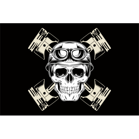Флаг байкерский. Вариант-01
