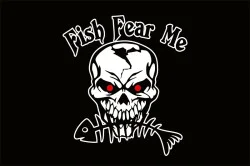 Флаг Fish Fear mе. Вариант-02 Флаг Fish Fear mе. Вариант-02